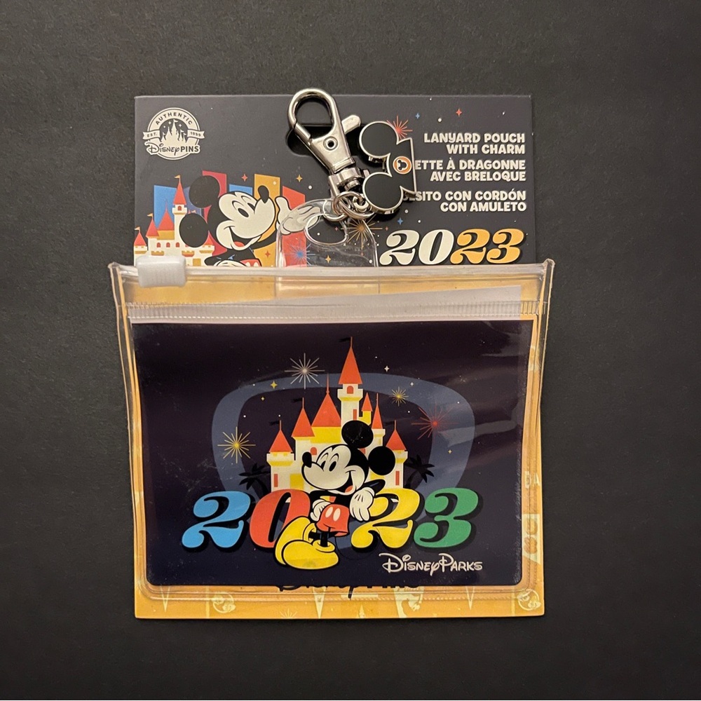 Disney Parks 2023 Mickey Mouse Lanyard Pouch
